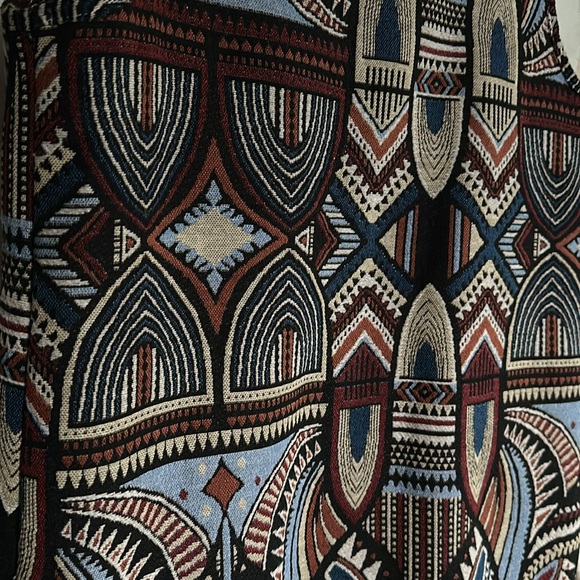 Flying Tomato fur trimmed tribal/boho long vest - Picture 4 of 5